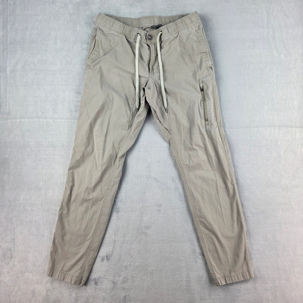 Vuori Ripstop Climber Pant Mens Medium Tan Organic Cotton Stretch V412 Trousers